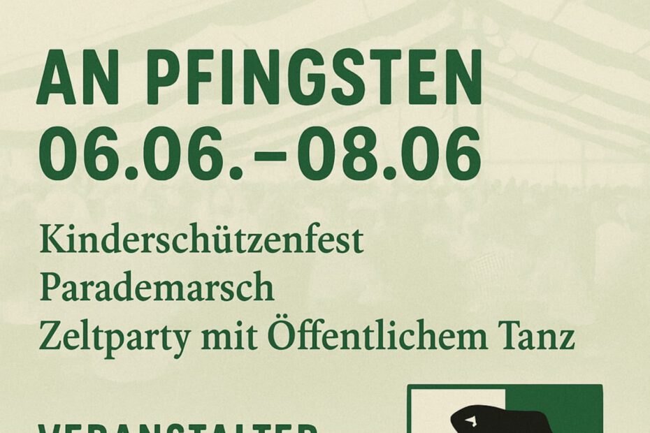 Schützenfest Plakat 6.6.-8.6. 25