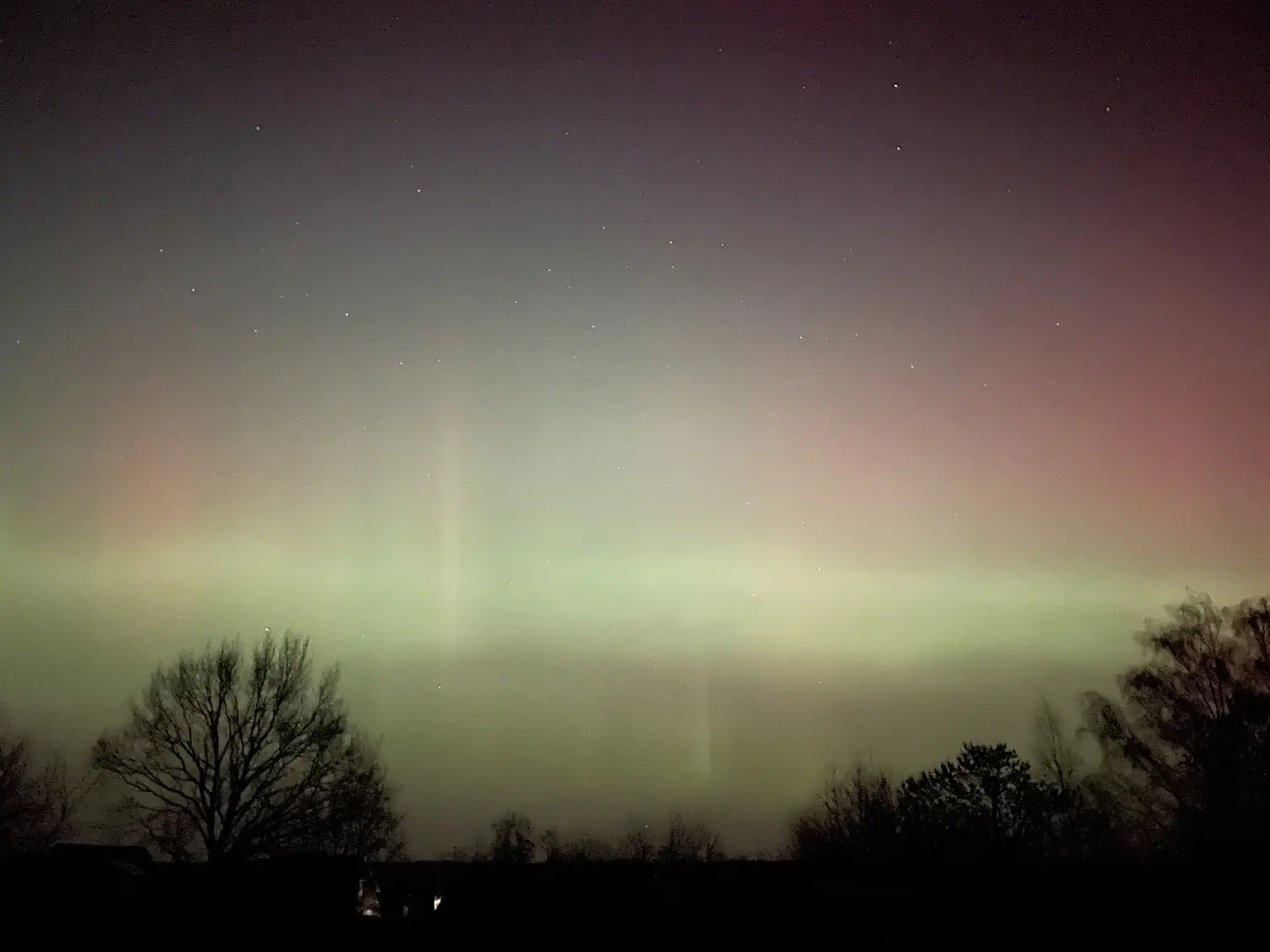 weg-gebeamt - senkrechte strahlen